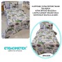 ETEHOMETEX Pamuklu Kapitoneli Yatak Örtüsü TAKIMI TEK KİŞİLİK DİNAZOR 8696474232121